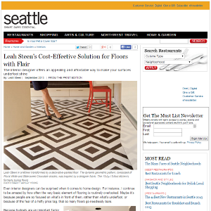 Leah Steen's Cost-Effective Solution for Floors with flair